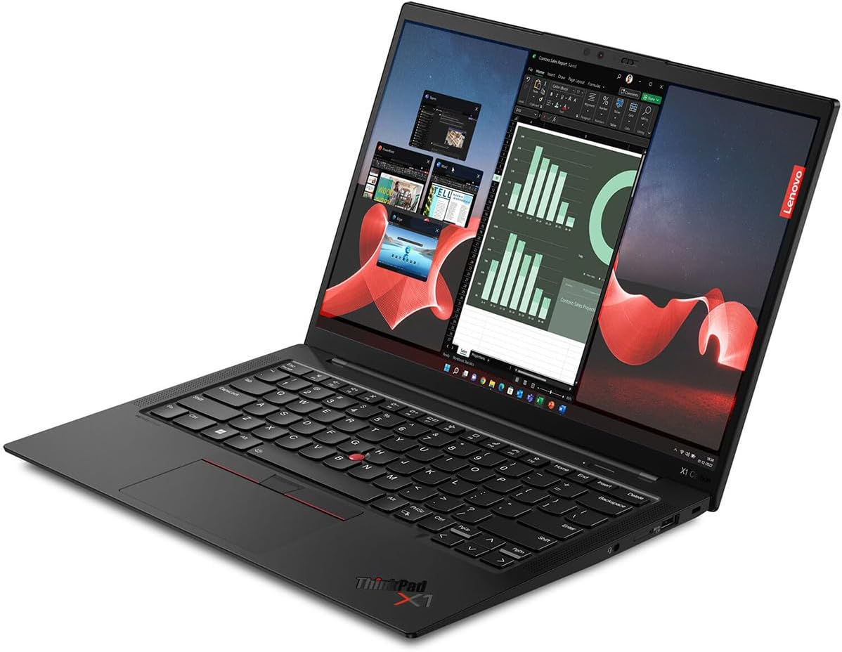 Lenovo ThinkPad X1 Carbon Gen 12 Business Laptop, Intel Ultra 7-155U, 32GB, 14 Inch 1920x1200 Touchscreen, FP, Win 11 Pro, Black (Pre-Order)