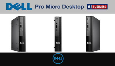 Dell Pro Micro Business Desktop Intel Ultra 5 235T, Dell Pro Keyboard and Mouse, Windows 11 Pro, Black