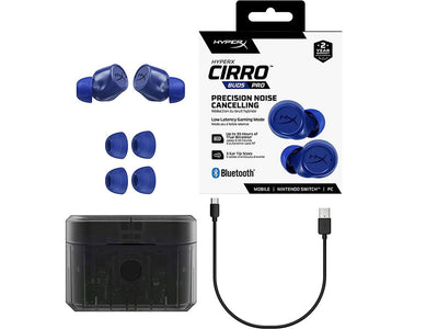 HyperX Cirro Buds Pro True Wireless Earbuds with Active Noise Cancellation, Blue/Black