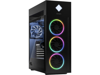 HP OMEN 45L Gaming Desktop GT22-3000t Intel Core Ultra 9 285K, Nvidia RTX 5XXX Series, Front Bezel Black Glass with RGB liquid cooler, Black