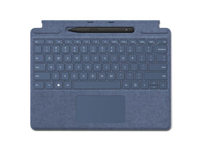Microsoft Surface Pro Signature Keyboard for Pro 8, Pro 9, Pro x, with Slim Pen 2 Sapphire
