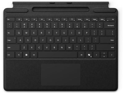 Microsoft Surface Pro Keyboard 11th edition for Pro 11, Pro 10, Pro 9, and Pro 8 With Pen Storage English/Arabic Black Color | 8XA-00181