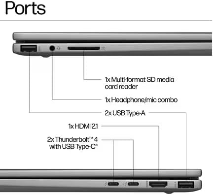HP Envy x360 15 inch 2-in-1 Laptop - Intel Ultra 7 155U, 16GB, 15Inch FHD Touchscreen, Win 11, Mineral Silver