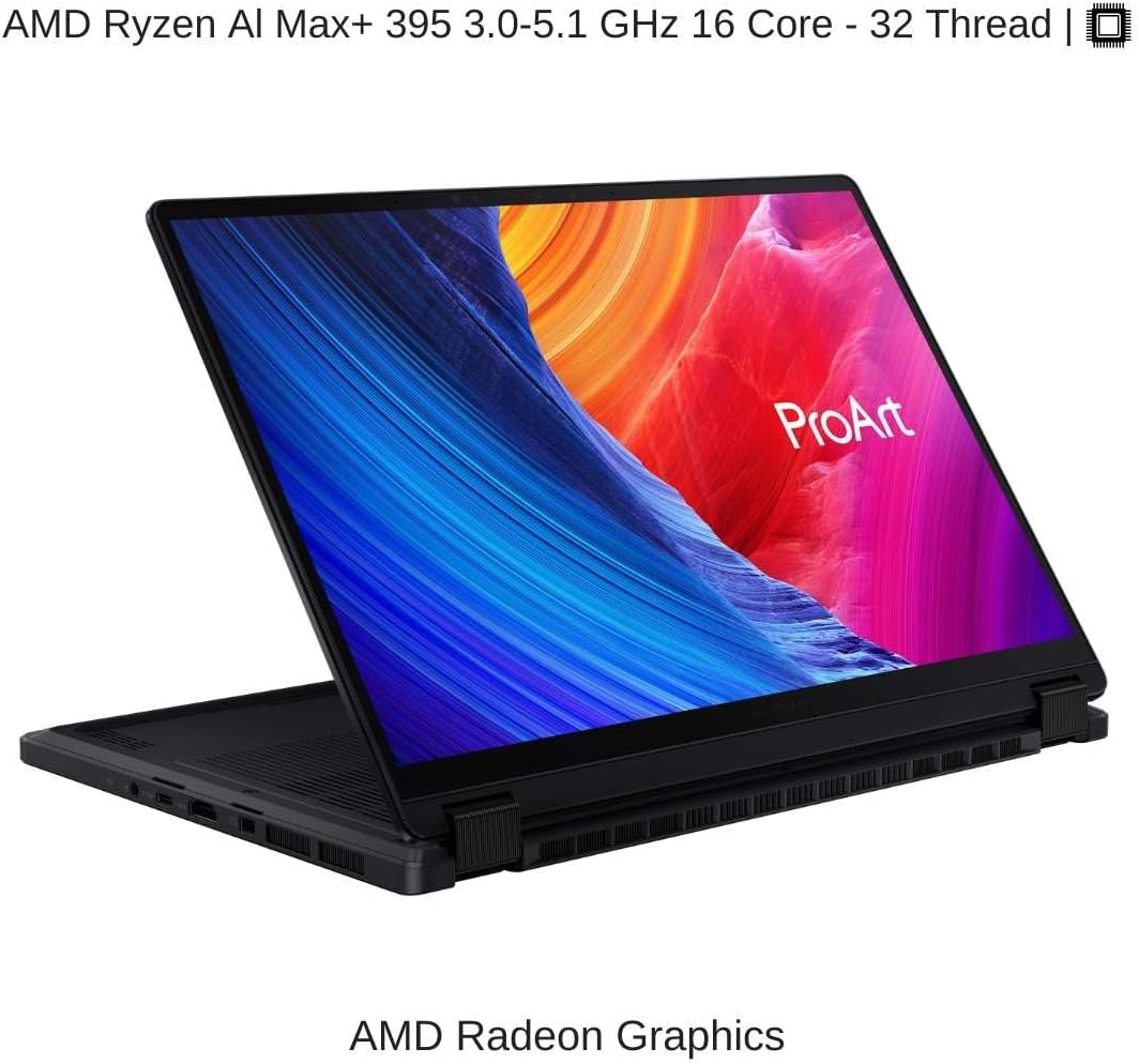 ASUS ProArt PX13 13" OLED 2-in-1 Laptop Copilot+ PC - AMD Ryzen AI Max+ 395, 64GB, 1TB SSD, 13 Inch OLED 2880x1800 Touch Screen 60Hz, Graphics AMD Radeon 8060S, Windows 11, Nano Black