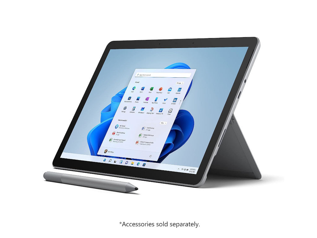 Microsoft Surface Go 2 Tablet, Intel Pentium Gold 4425Y, 4GB, 64GB, 10.5 Inch HD+, Windows 10 Pro, Platinum Color