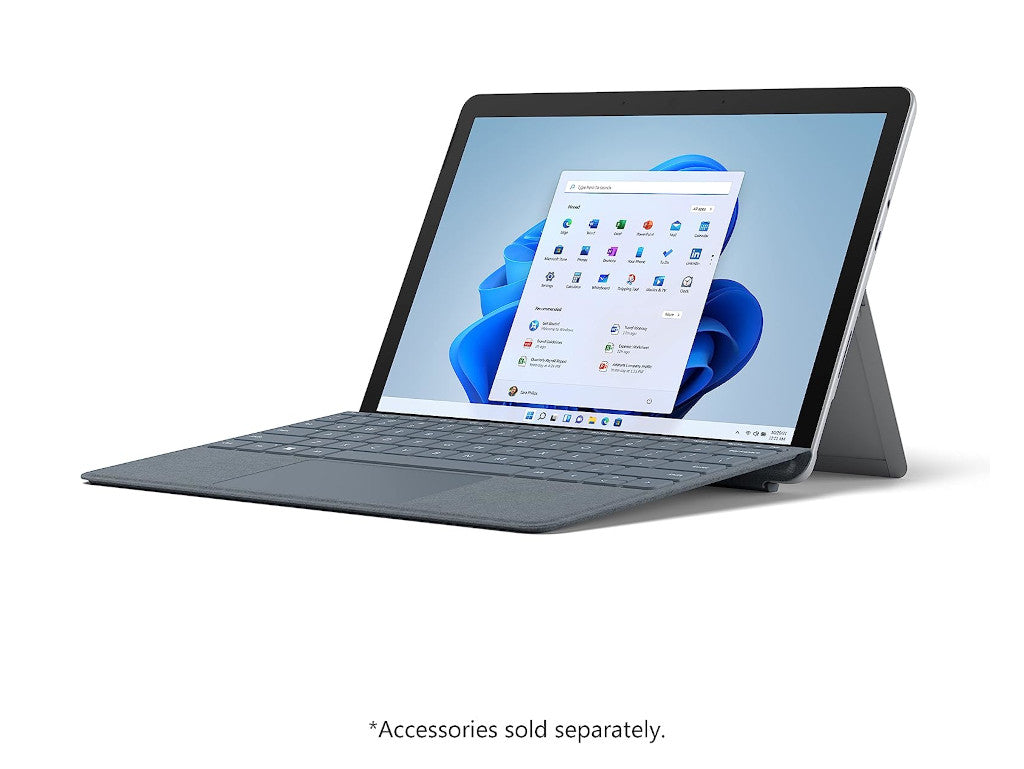 Microsoft Surface Go 2 Tablet, Intel Pentium Gold 4425Y, 4GB, 64GB, 10.5 Inch HD+, Windows 10 Pro, Platinum Color