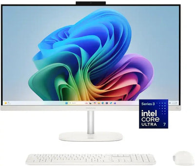 HP OmniStudio 27-cy0074 All-in-One Desktop AI PC 27 Intel Ultra 7 355, 16GB, 1TB SSD, 27 Inch FHD Touchscreen, Win 11, HP KB & Mouse Combo, Cotton White