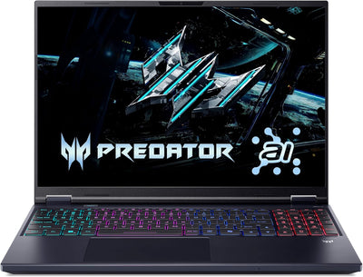 ACER PREDATOR HELIOS NEO 16 AI, Intel Ultra 9 275HX, 16" WQXGA 240Hz, 8GB NVIDIA RTX5070,English/Arabic Black