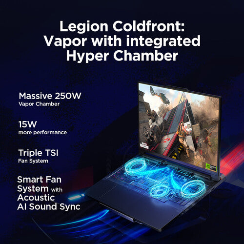 Lenovo Legion Pro 7 Gaming Laptop Intel Core Ultra 9 290HX, 16 Inch WQXGA 240Hz, NVIDIA GeForce RTX 5080 16GB, RGB Backlit Keyboard, Windows 11, Eclipse Black