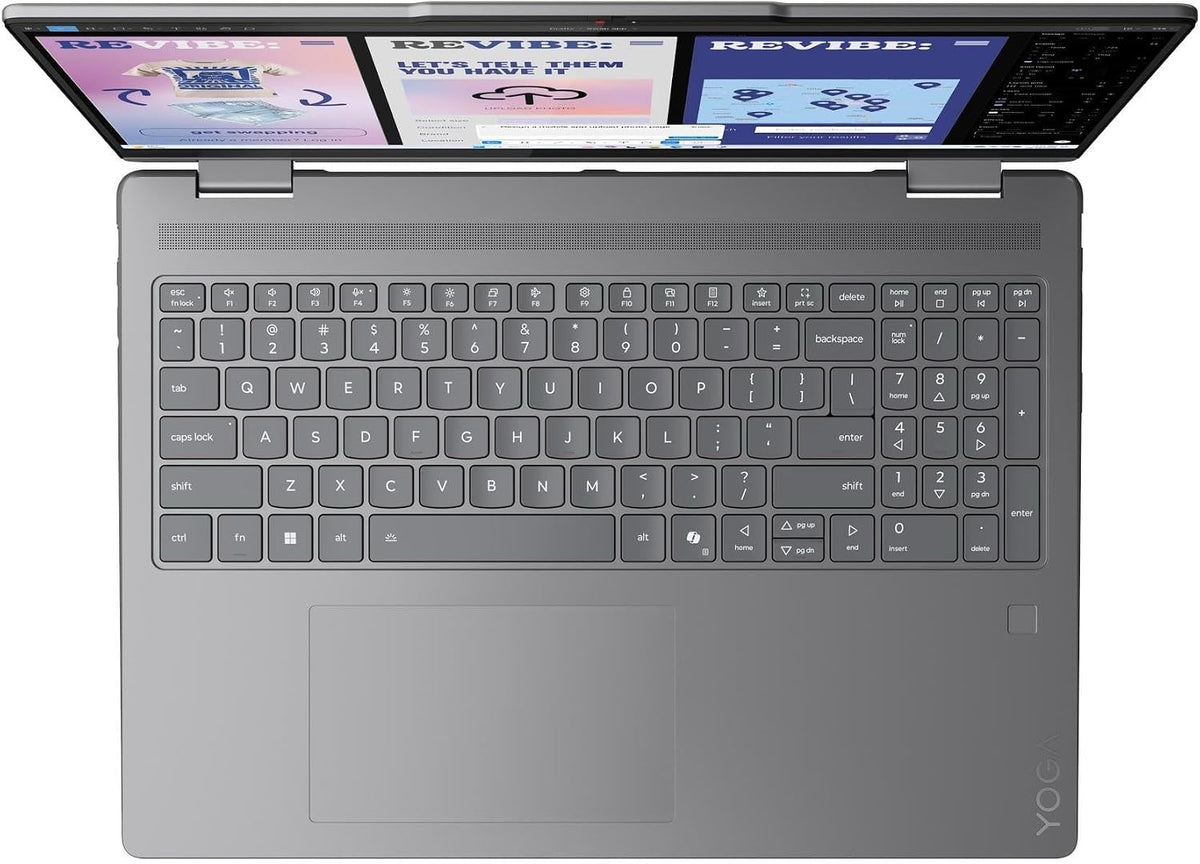 Lenovo Yoga 7i 16 - 2-in-1 Copilot+ PC Laptop- Intel Ultra 7 256V, 16GB, 16Inch Touchscreen WUXGA , Windows 11, Luna Grey