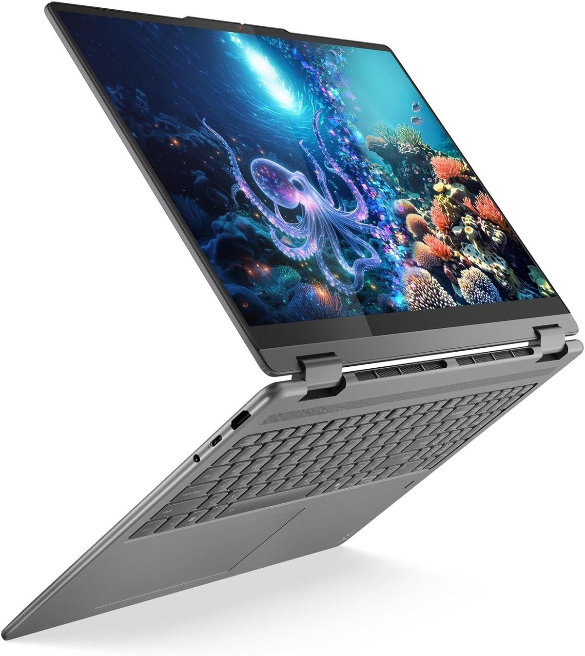 Lenovo Yoga 7i 16 - 2-in-1 Copilot+ PC Laptop- Intel Ultra 7 256V, 16GB, 16Inch Touchscreen WUXGA , Windows 11, Luna Grey