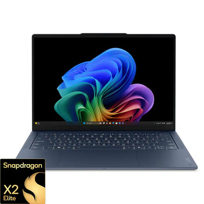Lenovo Yoga Slim 7x 14" 2K OLED Touchscreen Laptop, Snapdragon X2 Elite, 16GB, 1TB SSD, 14 Inch WUXGA (1920x1200) 60Hz Touchscreen, Windows 11, Cosmic Blue