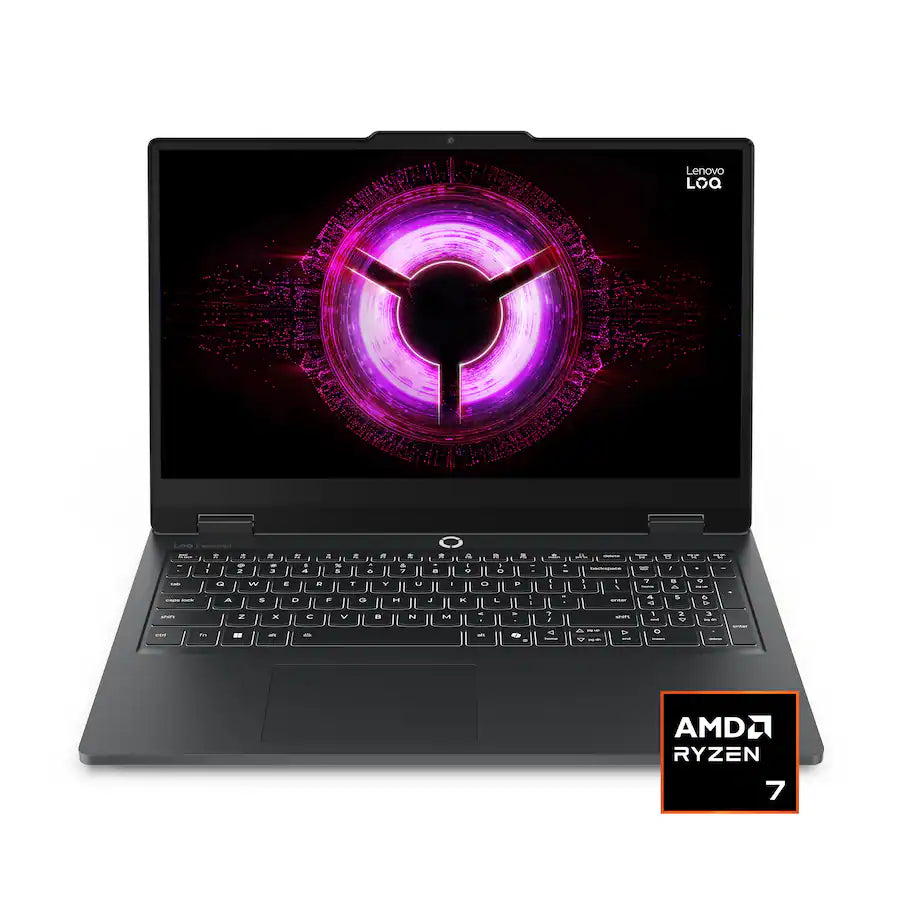 Lenovo LOQ 15 Gaming Laptop, AMD Ryzen 7 170, 15.6 Inch 144 Hz FHD, NVIDIA GeForce RTX 5050 8GB, Backlit Keyboard, Windows 11, Eclipse Black