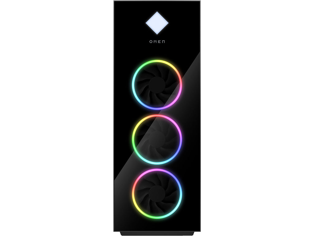 HP OMEN 45L Gaming Desktop GT22-3000t Intel Core Ultra 9 285K, Nvidia RTX 5XXX Series, Front Bezel Black Glass with RGB liquid cooler, Black