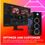 HP OMEN 45L Gaming Desktop GT22-3000t Intel Core Ultra 9 285K, Nvidia RTX 5XXX Series, Front Bezel Black Glass with RGB liquid cooler, Black