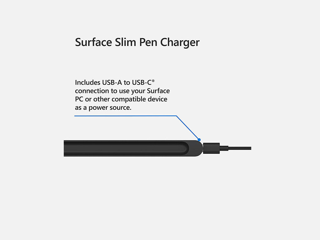 Microsoft Surface Slim Pen Charger Black