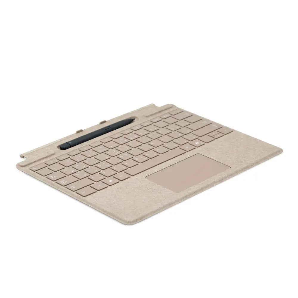 Microsoft Surface Pro Keyboard for Pro (11th Edition), Pro 9, and Pro 8 With Slim Pen, English Arabic, Dune Color