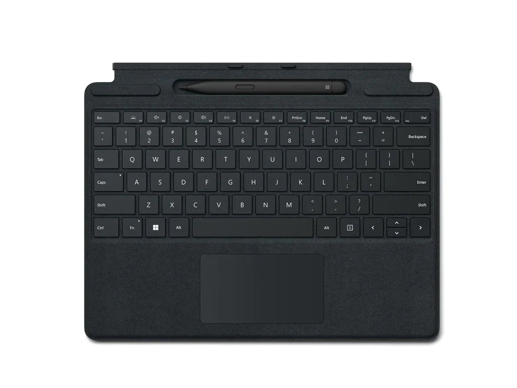 Microsoft Surface Pro Keyboard 11th edition for Pro 11, Pro 10, Pro 9, and Pro 8 With Slim Pen, English/Arabic Black Color | 8X6-00181