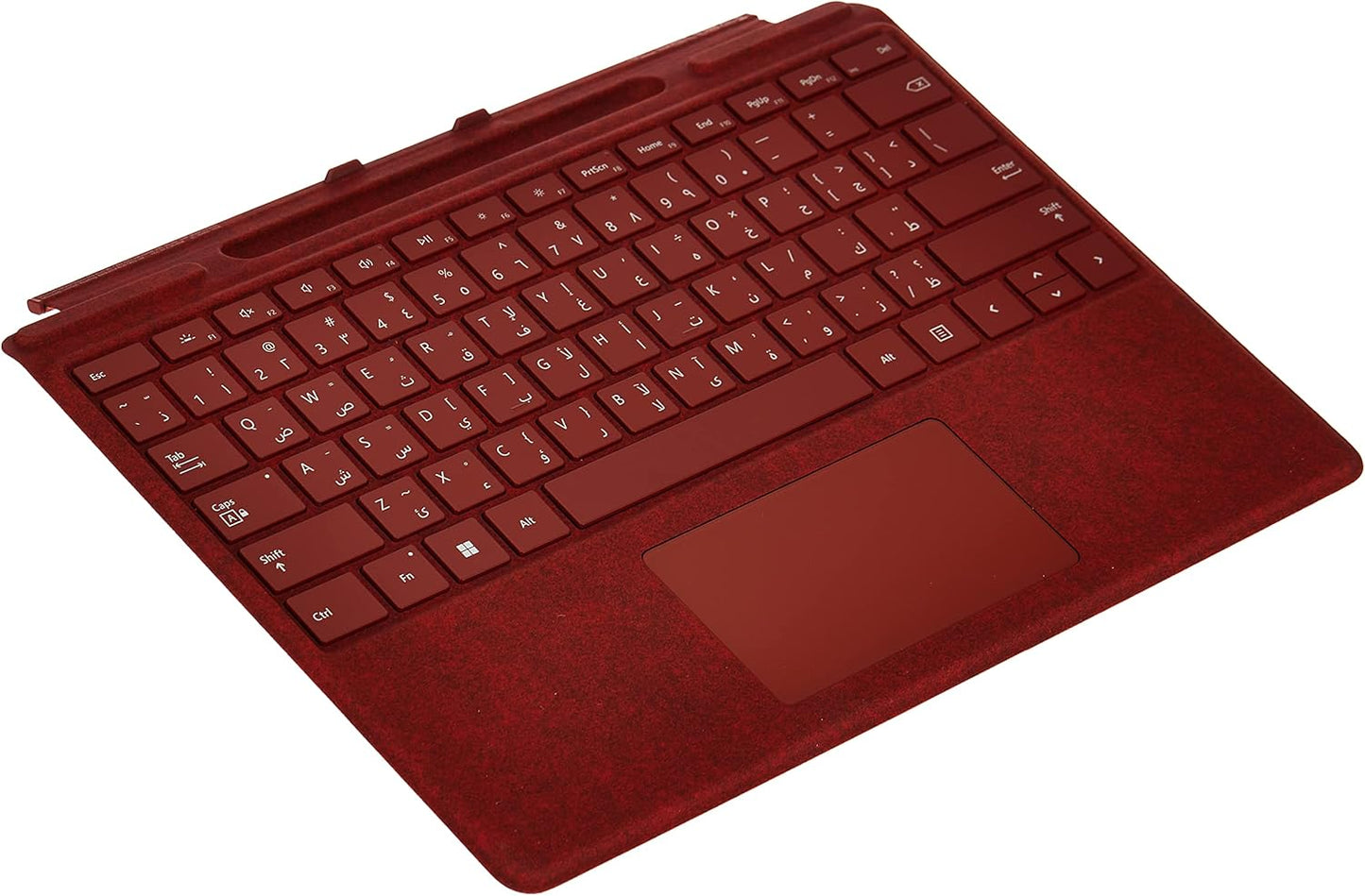 Microsoft Surface Pro Keyboard for Pro (11th Edition), Pro 9, and Pro 8 , Eng Arabic, Red