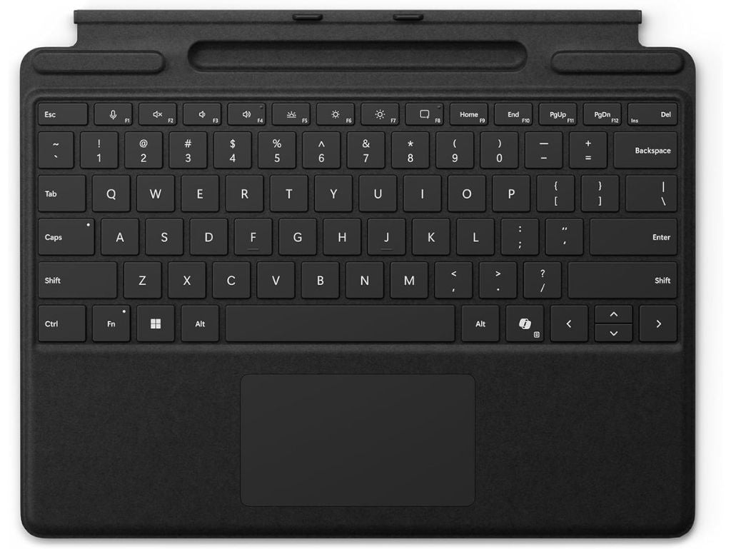 Microsoft Surface Pro Keyboard 11th edition for Pro 11, Pro 10, Pro 9, and Pro 8 With Pen Storage Black Color