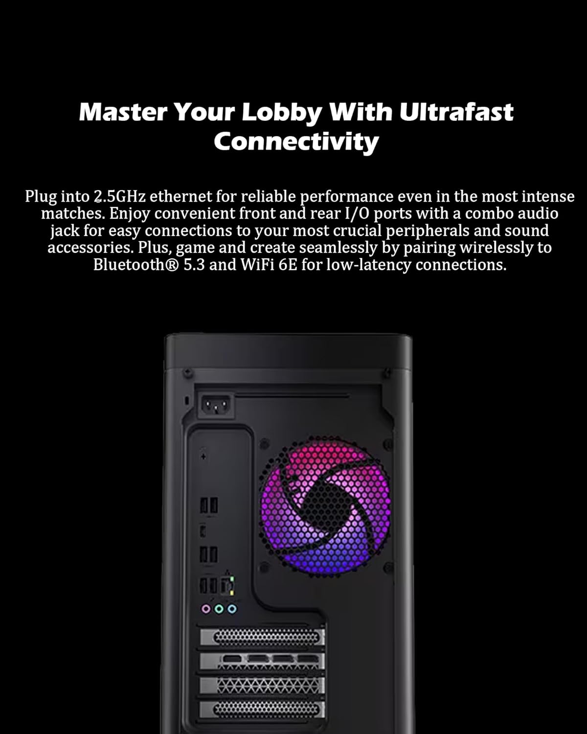 Lenovo Legion Tower 5i Gen 10 Gaming Desktop, Intel Core Ultra 9 275HX, NVIDIA GeForce RTX 5070 Ti 16GB, Windows 11, Black