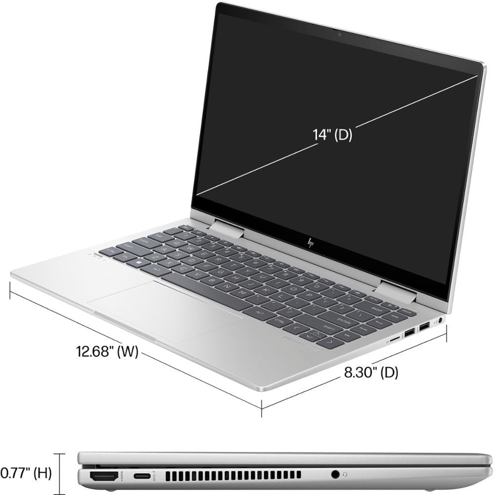 HP Envy x360 14 inch 2-in-1 Laptop 14-es1013dx - Intel Core 5, 14 Inch Touchscreen, Natural Silver