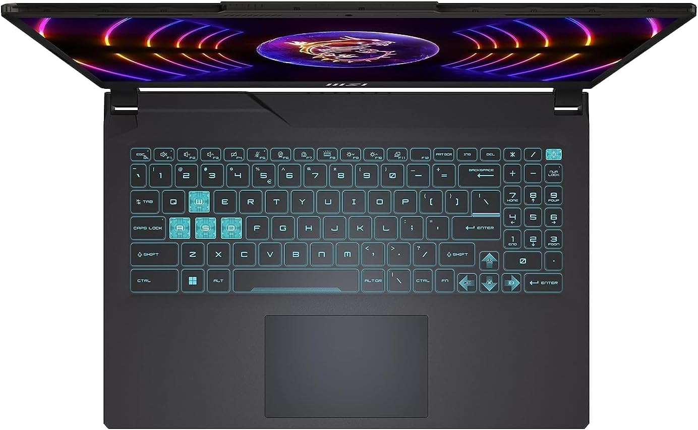 MSI Cyborg 15 Gaming Laptop Intel Core i7-13620H, 15.6 FHD 144Hz,  NVIDIA GeForce RTX4060 8GB, English/Arabic Keyboard, Black