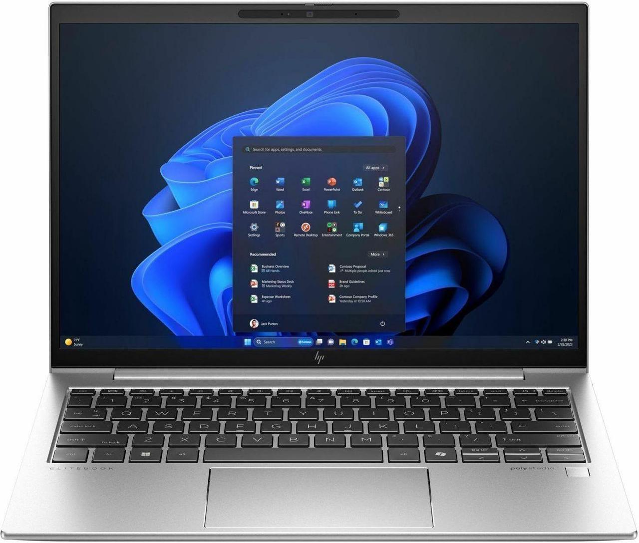 HP EliteBook 830 G11 Business Laptop, Intel Ultra 7-155U 12-Core, 13.3 Inch FHD+, Windows 11 Pro, Silver Color