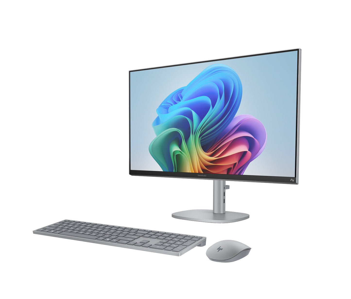 HP OmniStudio X All-in-One Desktop AI PC 27 Intel Ultra 7 256V, 16GB, 1TB SSD, 27 Inch FHD Touchscreen, Windows 11, HP KB & Mouse Combo, Silver