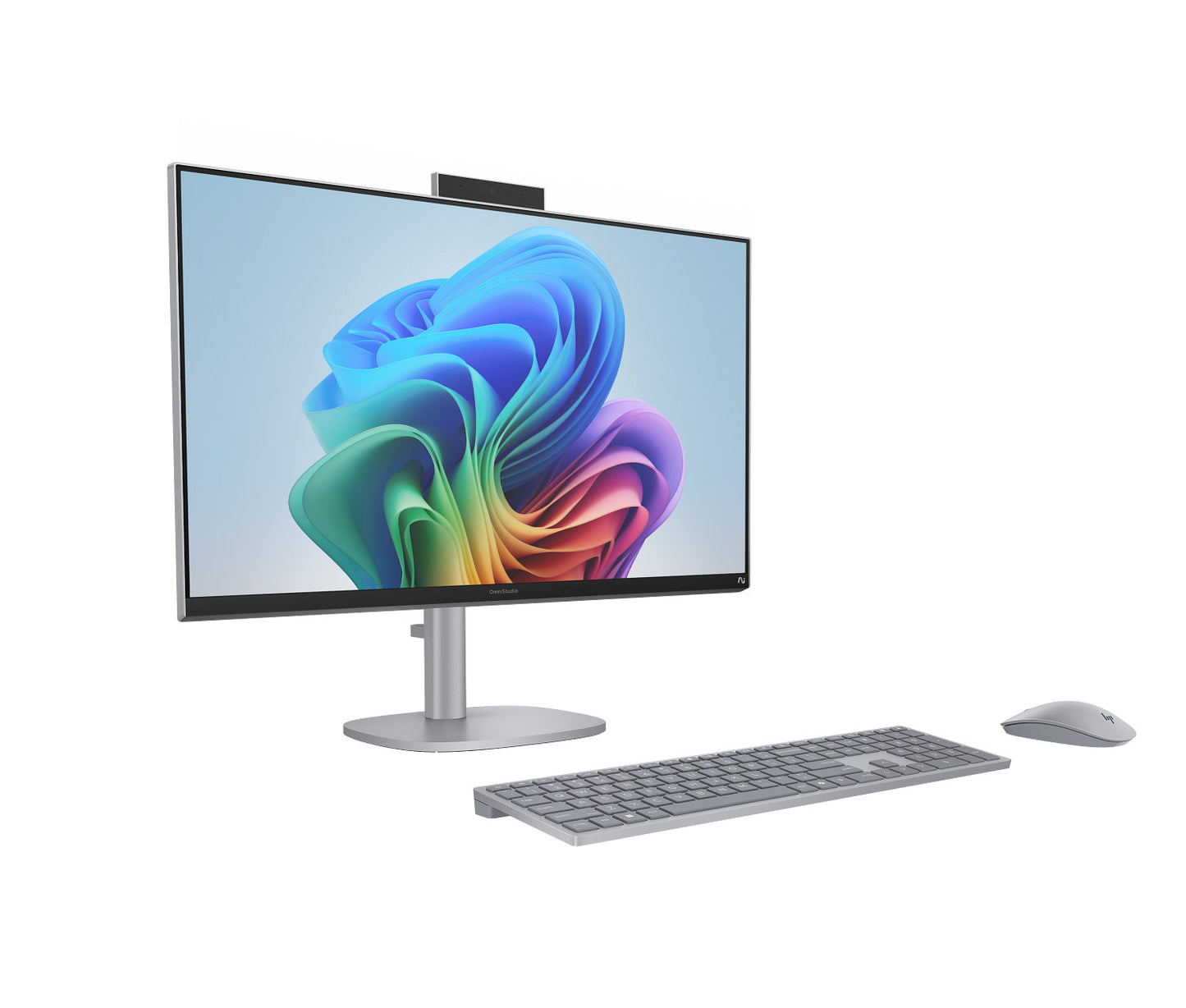 HP OmniStudio X All-in-One Desktop AI PC 27 Intel Ultra 7 256V, 16GB, 1TB SSD, 27 Inch FHD Touchscreen, Windows 11, HP KB & Mouse Combo, Silver