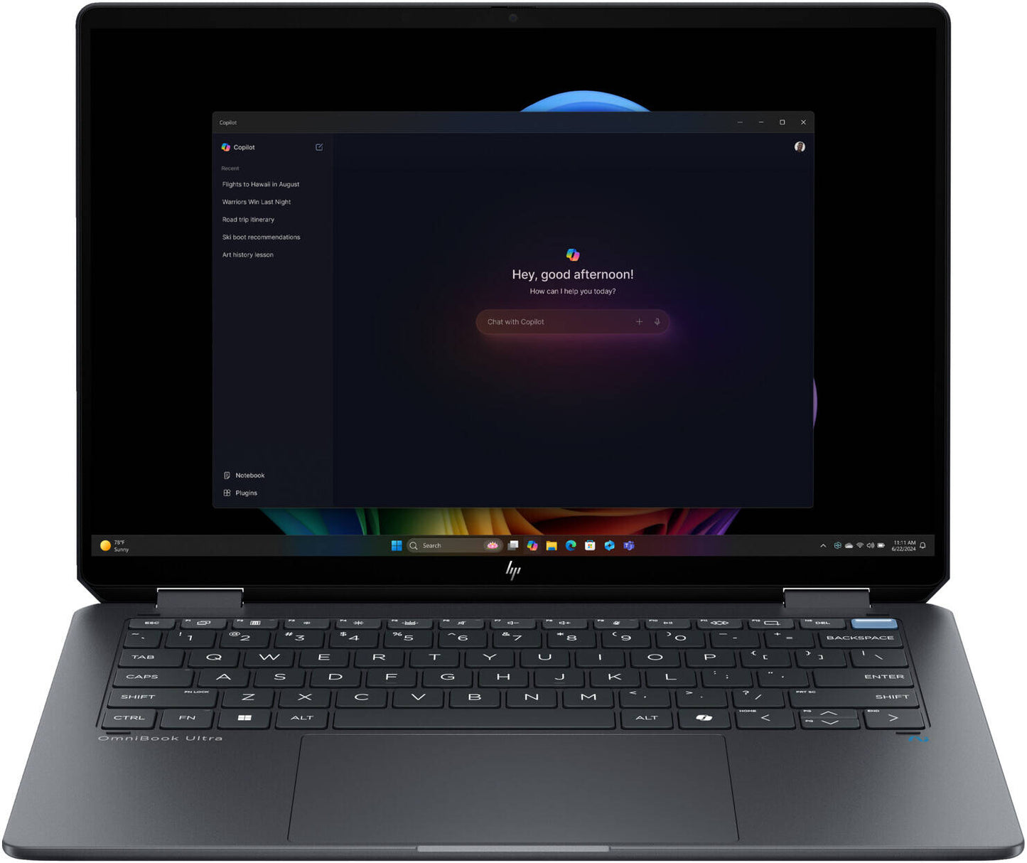 HP OmniBook Ultra Flip 14 2-in-1 - Copilot+ Laptop - Intel Core Ultra 7 256V, 16GB LPDDR5x, 14 Inch 3K OLED Touchscreen, Windows 11, Eclipse Gray