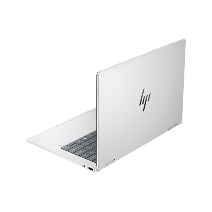 HP - OmniBook X Flip 14-fm0047nr 2-in-1 - Next Gen AI Laptop - Intel Core Ultra 7 256V, 16GB, 14 Inch 2K Touchscreen, HP Stylus Natural Silver Pen, Win 11, Glacier Silver