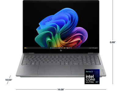 HP OmniBook X Copilot+ PC Laptop 16-BG0013DX Intel Ultra X7 358H, 32GB, 16 Inch 2K OLED Touchscreen, Windows 11, Meteor Silver