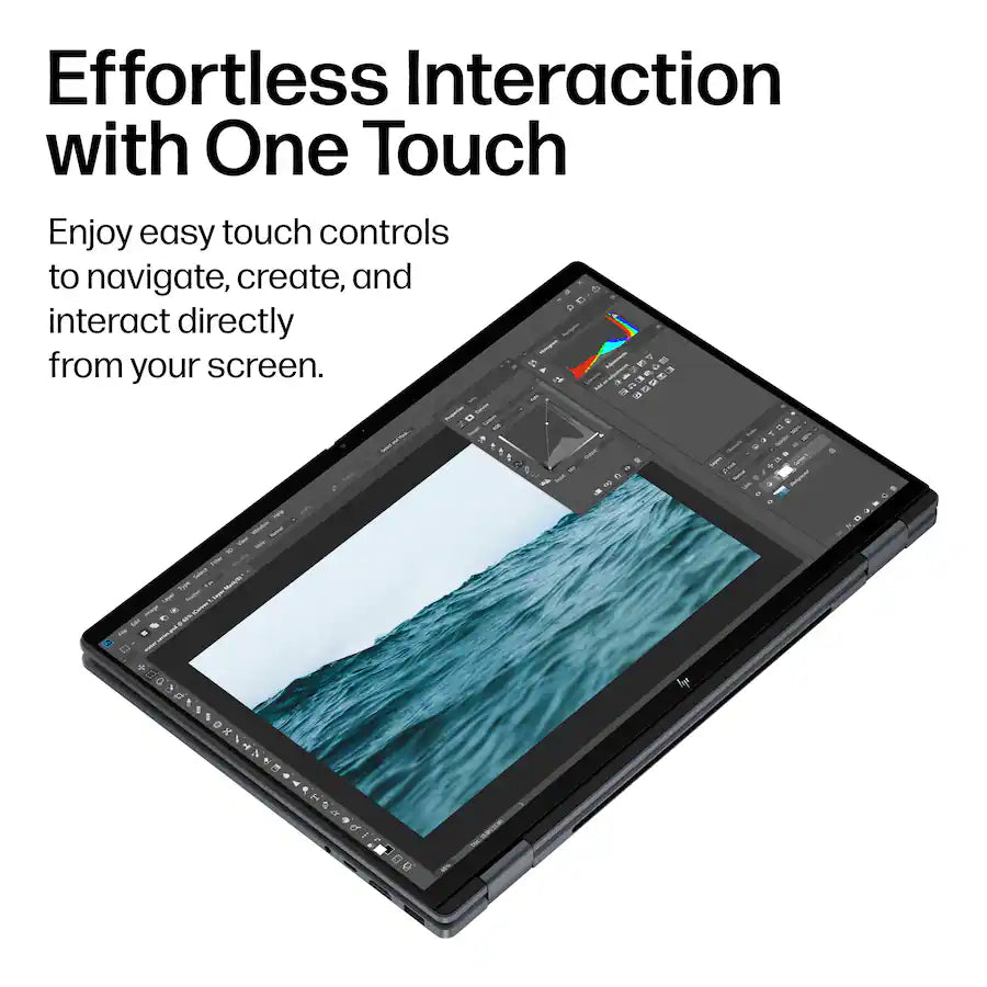 HP OmniBook X Flip 16-cb0023dx 2-in-1 - Copilot Laptop - Intel Core Ultra 7 355, 16GB, 16 Inch 2K OLED Touchscreen, Windows 11, Eclipse Gray