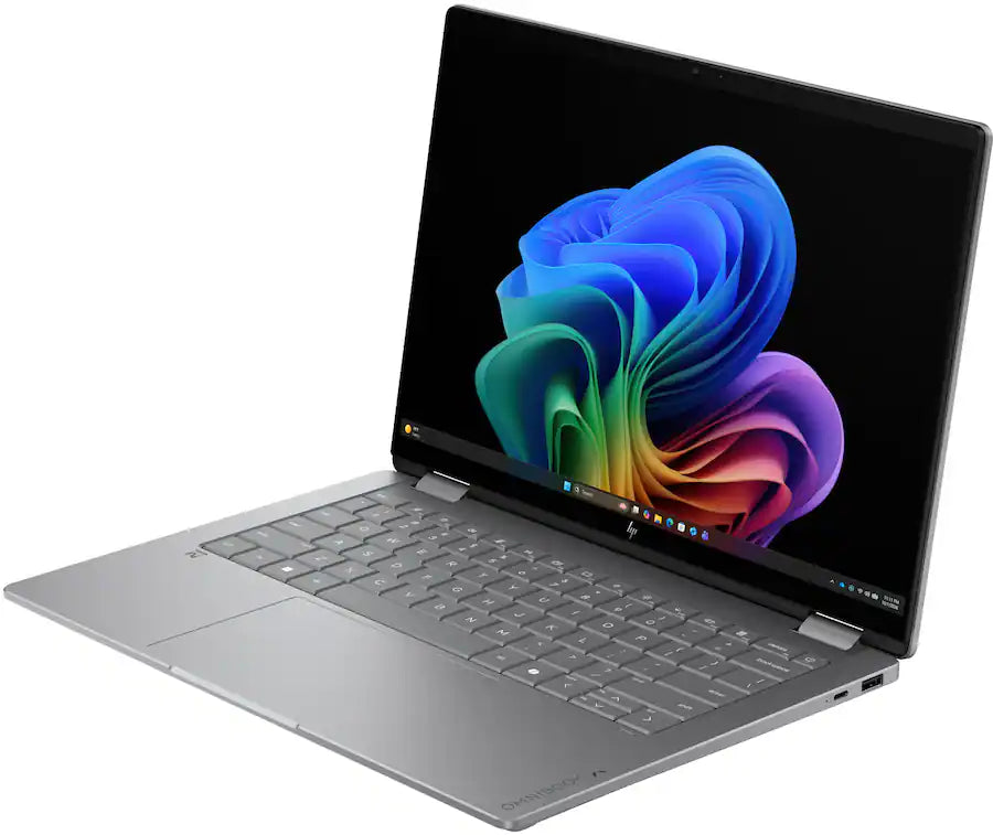 HP Omnibook X Flip 14-Kb0023dx 2-in-1 Laptop, Intel Core Ultra 7 355U, 16GB Ram, 14” 2K OLED Touchscreen, Windows 11, Meteor Silver