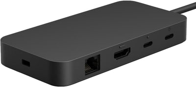 Microsoft Surface USB4 Dock Includes 2 USB-C, USB-A, HDMI 2.1, and Ethernet ports, USB-C power, Up to 65W of power, Black