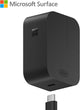 Microsoft Surface USB-C type Charger 45W USB-C PD output fast charging of Surface devices, Black