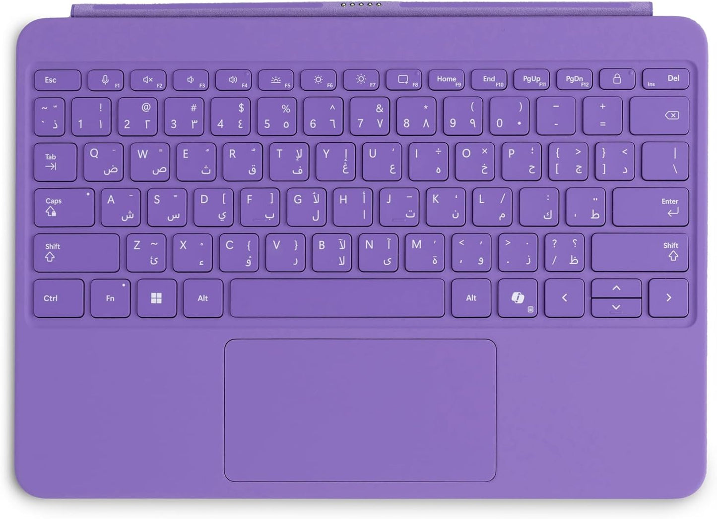 ‎Microsoft Surface Pro 12-Inch Keyboard for Pro 12, Eng Arabic Violet Color