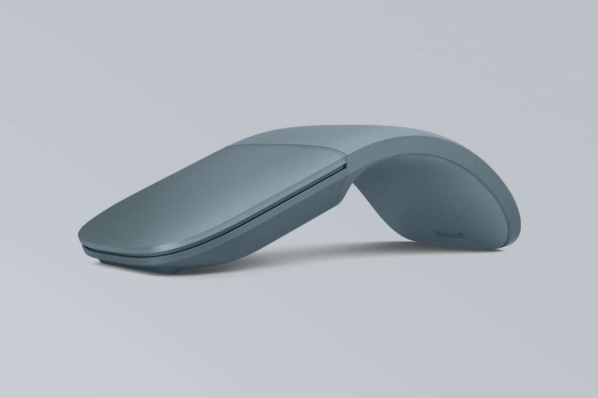 Microsoft Surface Wireless Arc Bluetooth Mouse, Ocean Blue