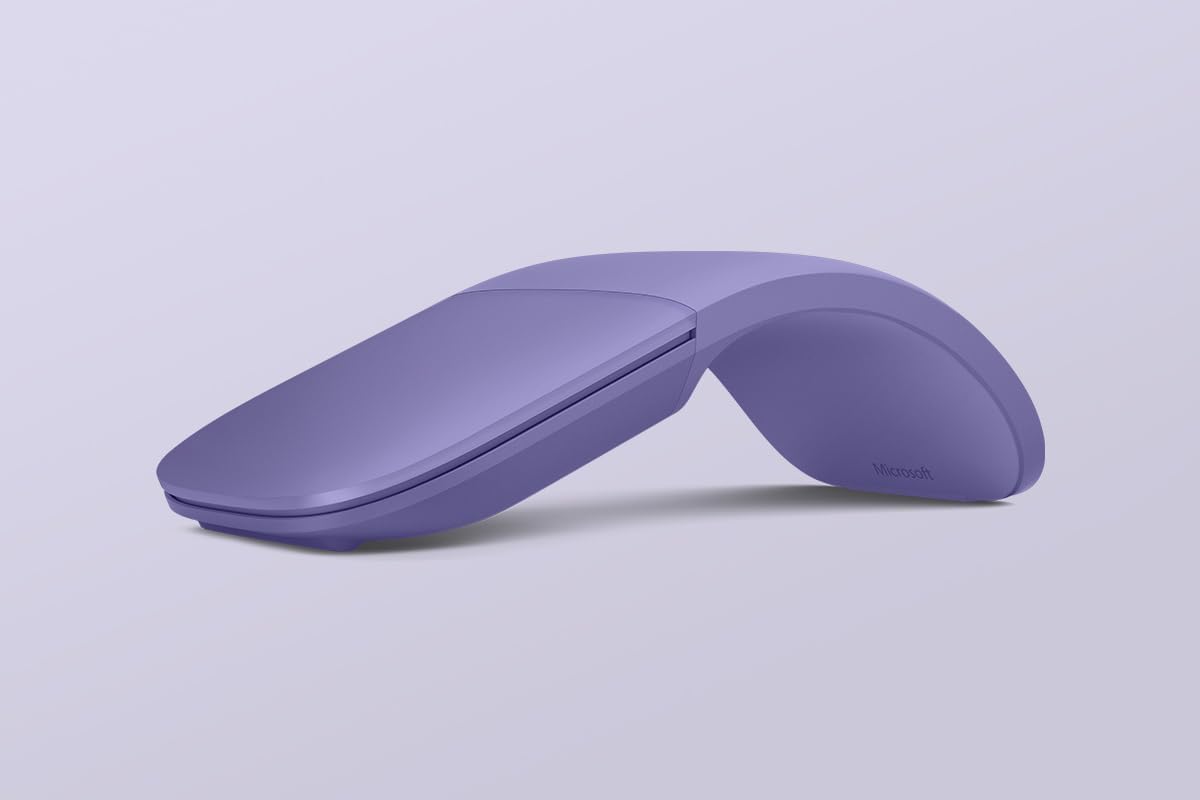 Microsoft Surface Wireless Arc Bluetooth Mouse, Violet