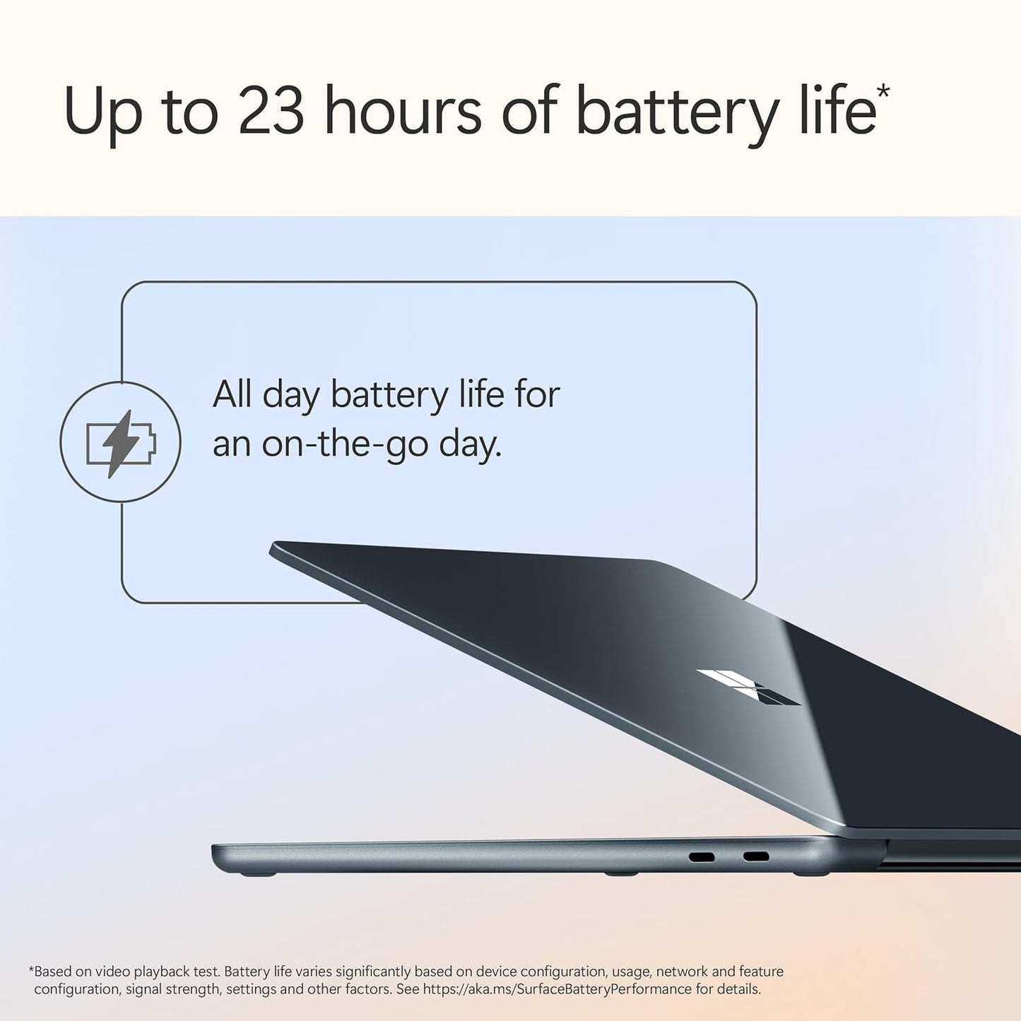 Microsoft Surface Laptop 7 Copilot+ PC  Snapdragon X Plus, 16GB, 512 GB SSD, 13 Inch Touchscreen, Win 11, Ocean Blue