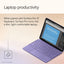 Microsoft Surface Pro 12 Copilot+ PC, Snapdragon X Plus 8-Core Processor, 16GB RAM, 512GB SSD, 12 Inch 2196 x 1464 QHD Touchscreen, Windows 11 Home, Violet