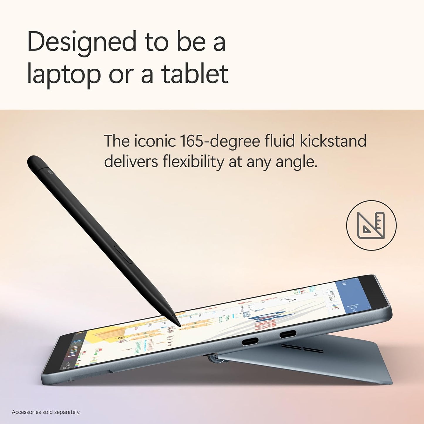 Microsoft Surface Pro 12 Copilot+ PC, Snapdragon X Plus 8-Core Processor, 16GB RAM, 512GB SSD, 12 Inch 2196 x 1464 QHD Touchscreen, Windows 11 Home, Ocean