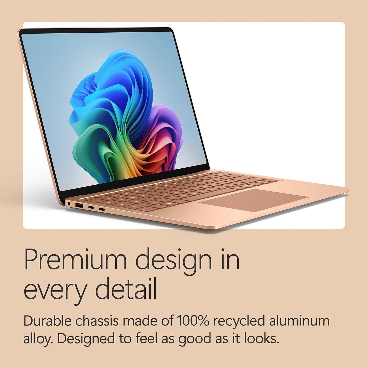 Microsoft Surface Laptop 8 Copilot+ PC Snapdragon X2 Plus, 16GB, 512GB SSD, 13.8 Inch 2304 x 1536 Touchscreen 120Hz, Windows 11 Home, Dune