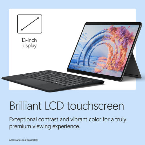 Microsoft Surface Pro (12th Edition) 13",  Copilot+ PC | 10-Core Qualcomm Snapdragon X2 Plus Processor, 16GB, 512GB, 13 Inch 2880 x 1920 Touchscreen, Windows 11, Black