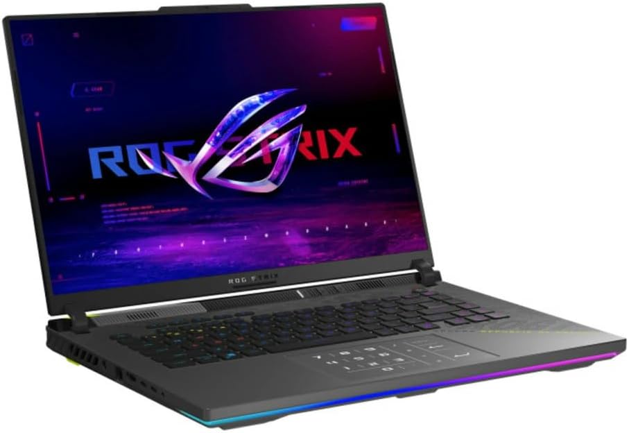ASUS ROG Strix G16 G614PR Gaming Laptop, AMD Ryzen 9 8940HX, 16" FHD 165Hz Display, GeForce RTX 5070 Ti 12GB, Windows 11, Eclipse Gray