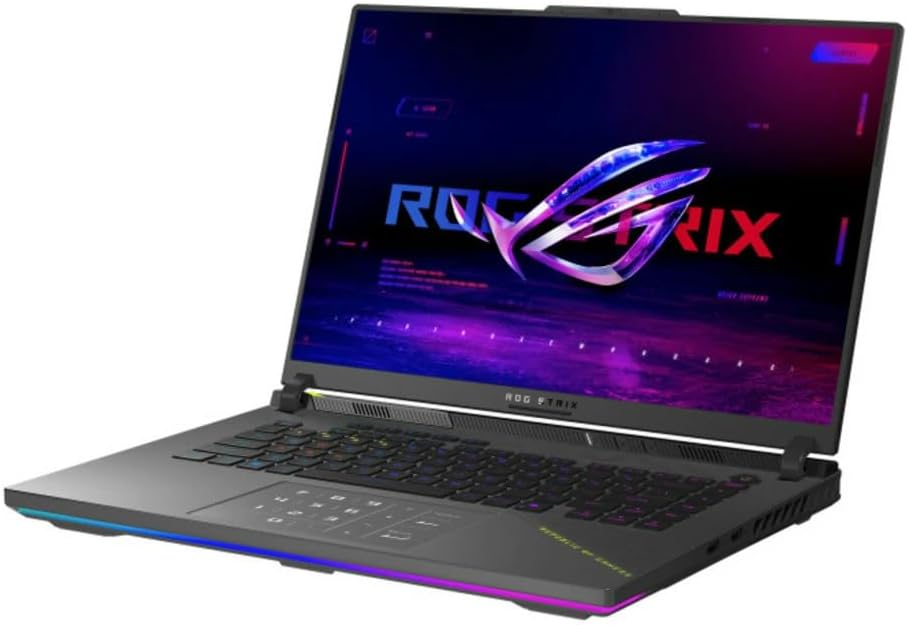ASUS ROG Strix G16 G614PR Gaming Laptop, AMD Ryzen 9 8940HX, 16" FHD 165Hz Display, GeForce RTX 5070 Ti 12GB, Windows 11, Eclipse Gray