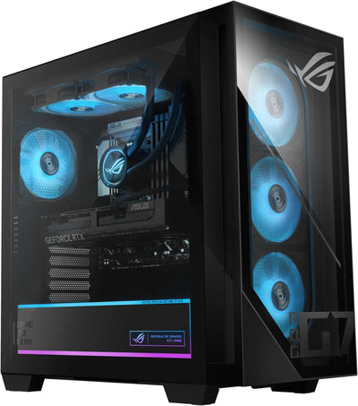 Asus ROG G700 Gaming Desktop Intel Core Ultra 7 265F, NVIDIA GeForce RTX 5070 TI 16GB, with Liquid Cooler, Windows 11, Black