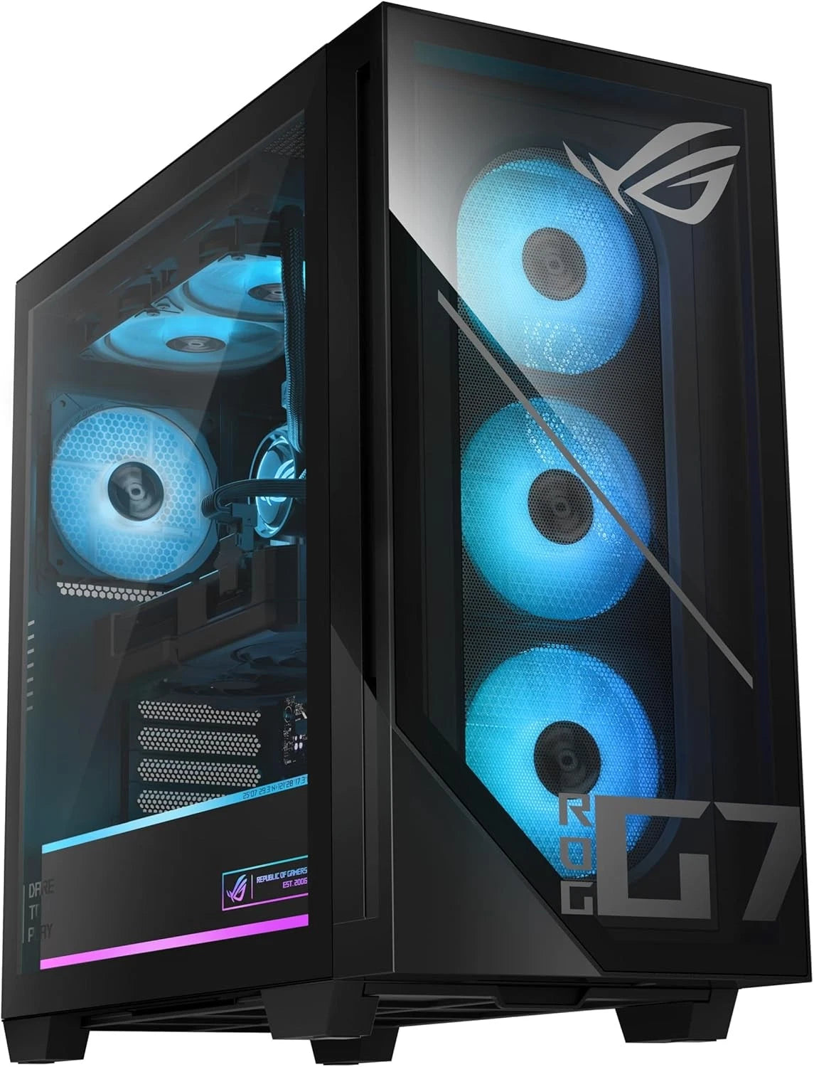 Asus ROG G700 Gaming Desktop Intel Core Ultra 7 265F, NVIDIA GeForce RTX 5060 8GB Liquid Cooler, Black