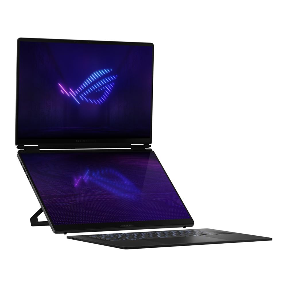 ASUS ROG Zephyrus Duo Dual 16" OLED  Laptop, Intel Core Ultra 9  386H, 32GB, 1TB SSD, 16 Inch OLED 3K (2880 x 1800) 120 HZ, Graphics Nvidia GeForce 5070 Ti, Windows 11, Stellar Grey